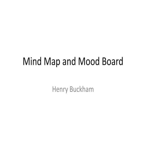 Mindmaps and moodboard