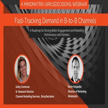 PRM Webinar: Fast-Tracking Demand in B-to-B Channels