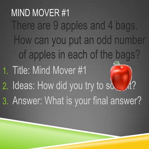Mind mover 1 to 7