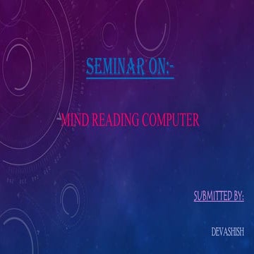 Mind Reading Computer