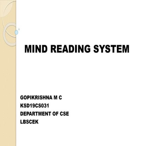 Mind Reading System Seminar.pptx