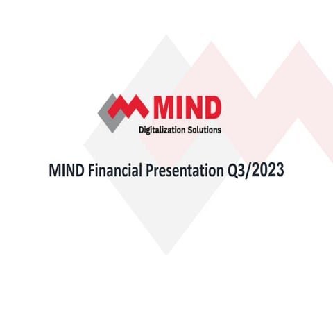 MIND Revenue Release Q3 2023