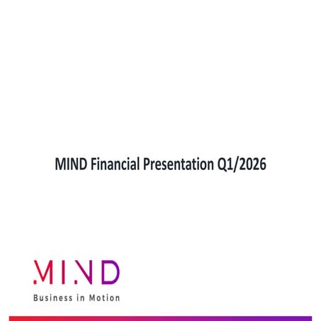MIND Financial Presentation Q1 2026: Telecom Billing & Messaging ...