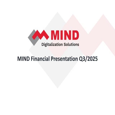 MINDCTI Revenue Release Quarter 3 2025 - Financial Presentation