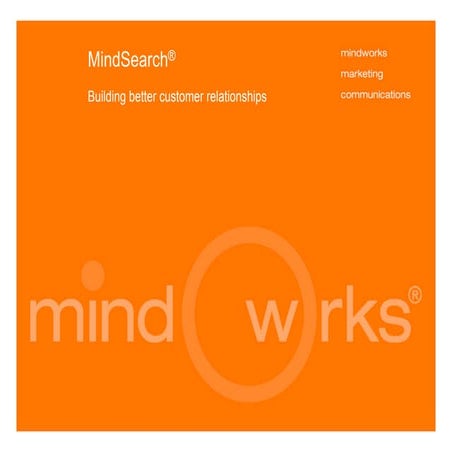 Mind search® overview