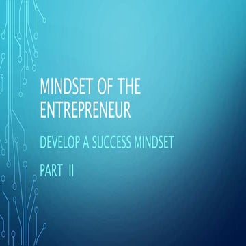 The Power of A Success Mindset | PPT