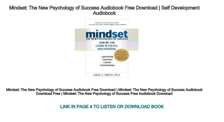 Download Mindset: The New Psychology of Success PDF eBook Read Online - dimejopricgas mindset the new psychology of success audiobook free download