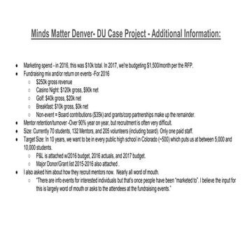 Marketing Case Study