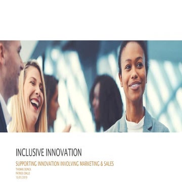 Inclusive innovation - Patrick Dalle, Minds & More