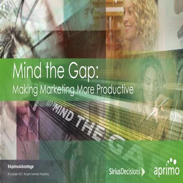 Mind the Gap: Making Marketing More Productive