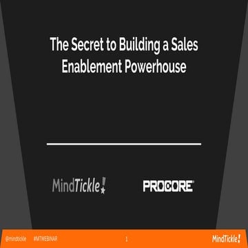 The Secret to Building a Sales Enablement Powerhouse