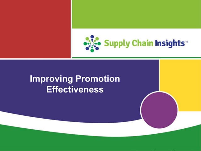 Improving Promotion Effectiveness - Mindtree webinar
