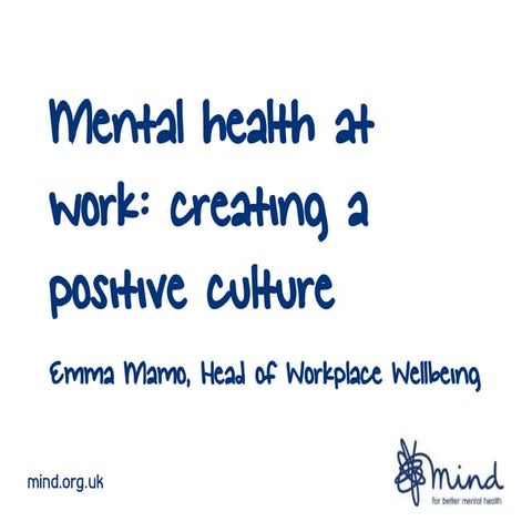 Sport Minds Workplace Wellbeing Workshop - Mind
