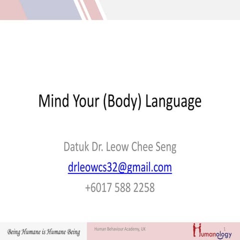 Mind your body language | PPTX