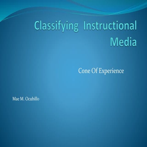 classifying instructional media 