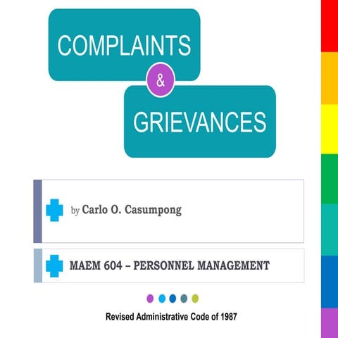 Complaints and Grievances in Philippine Educational System