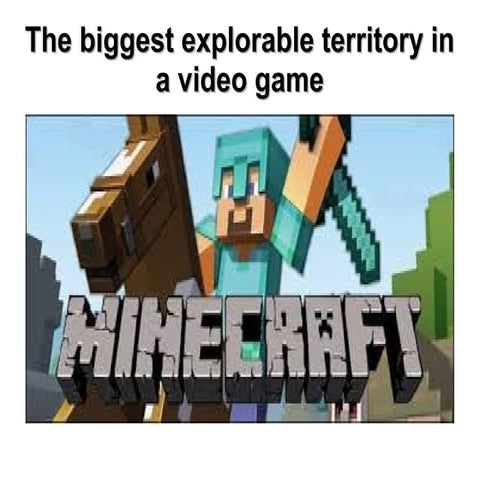 The biggest explorable territory in a video game.