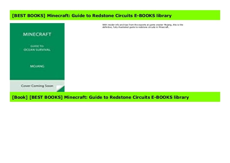 Best Books Minecraft Guide To Redstone Circuits E Books Library