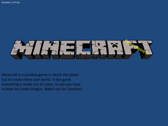Minecraft informational 