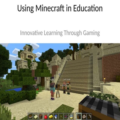 Minecraft Education Presentation in a few words | PPTX