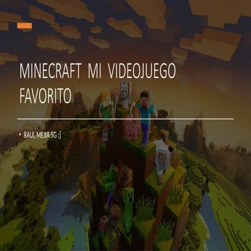Exploring Minecraft: Favorite Characters and Reasons for Enjoyment | PPTX