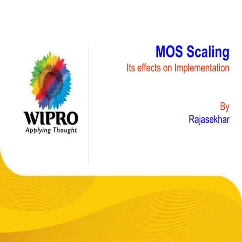 MOSFET Scaling and its effect on Physical Design | PPT