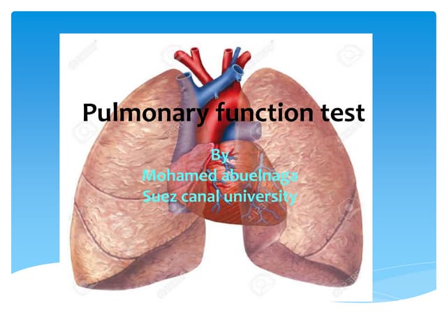 Pulmonary Function Test Pptx 