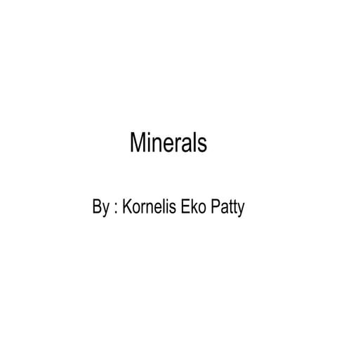 Mineral