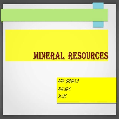 Mineral Resources