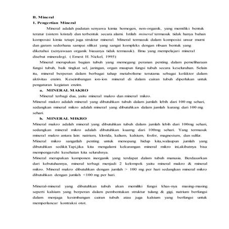 Mineral