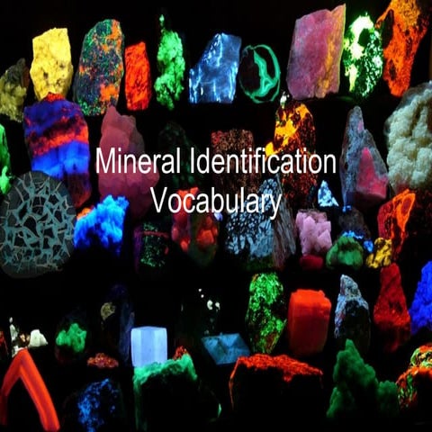 Mineral Identification Vocabulary