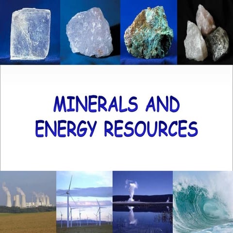 Mineral and energy resources | PPT
