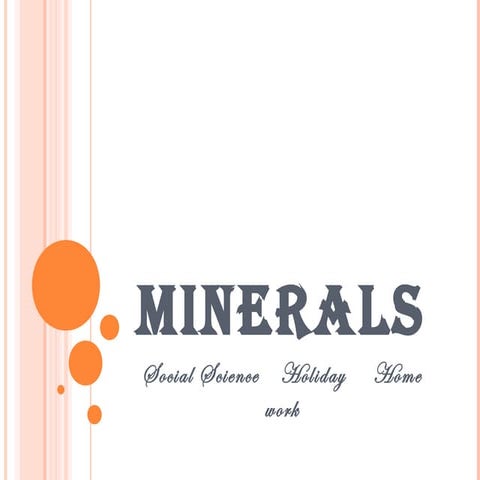 Mineral    and   power  resources