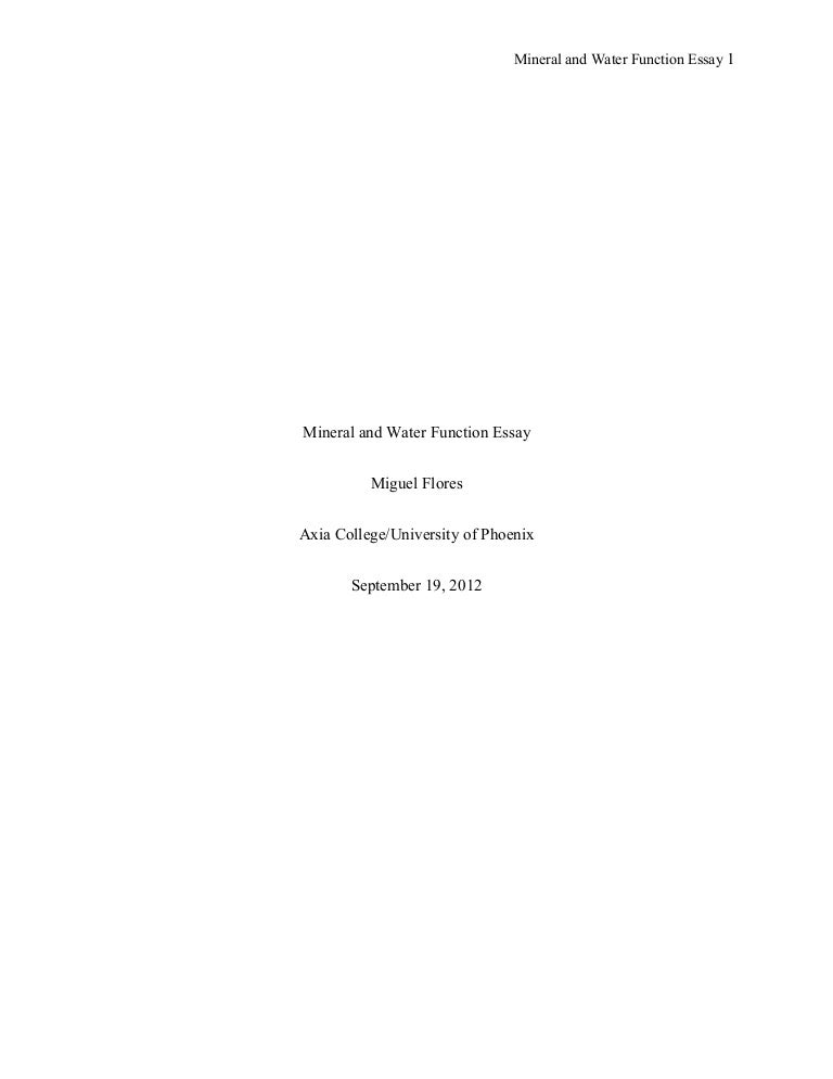 Water and minerals for body image