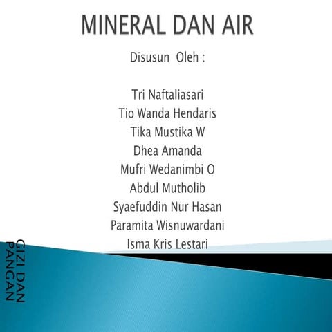 Mineral dan air