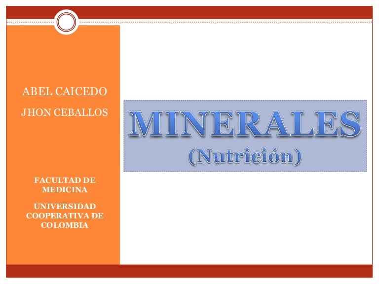 Minerales (nutricion)