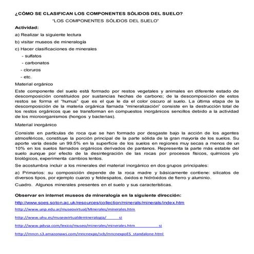 Minerales visita a museos virtuales semi completo