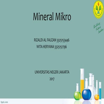 Mineral Mikro Biokimia
