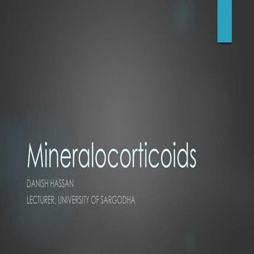 Mineralocorticoids