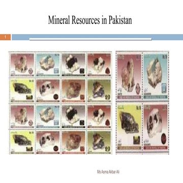 Minerals in Pakistan | PPTX