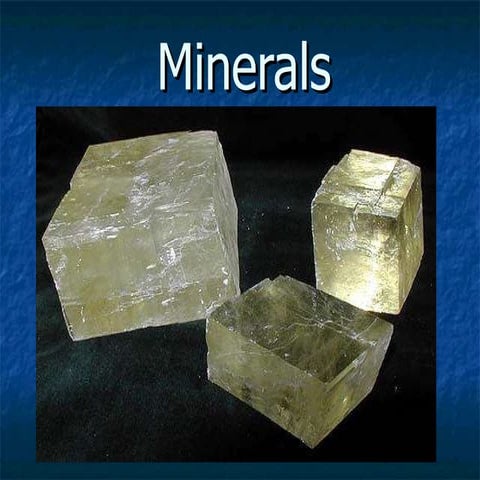 Minerals