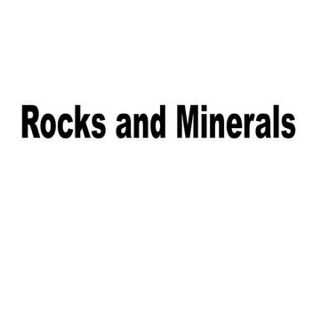 Minerals