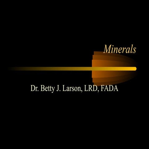 Minerals1 complete to be taught