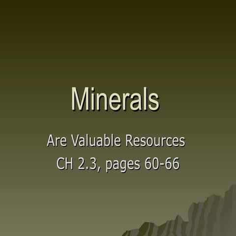Minerals 2.3