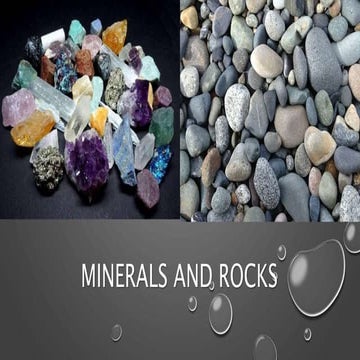 Minerals and rocks