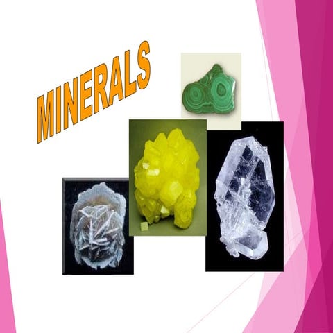 Minerals lecture grade 7