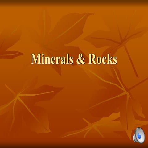 HPU NCS2200 Minerals & rocks chap 2 & 3
