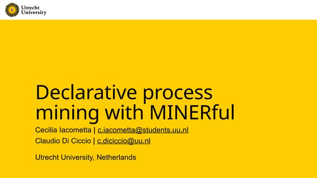Declarative Process Mining with MINERful, Reloaded