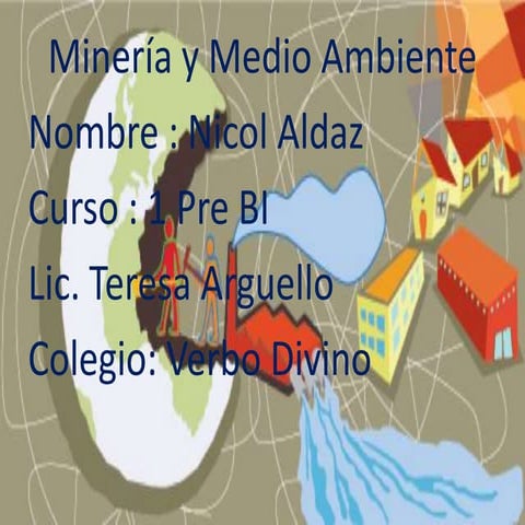 Mineria y medio ambiente | PPTX
