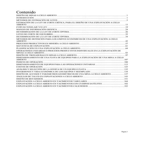 Mineria a tajo abierto